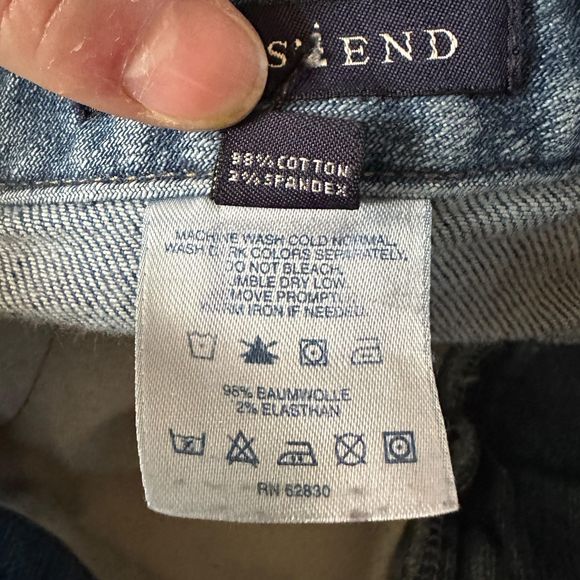 Lands End Straight Leg Jeans, Size 10, Pre-owned - Picture 5 of 5